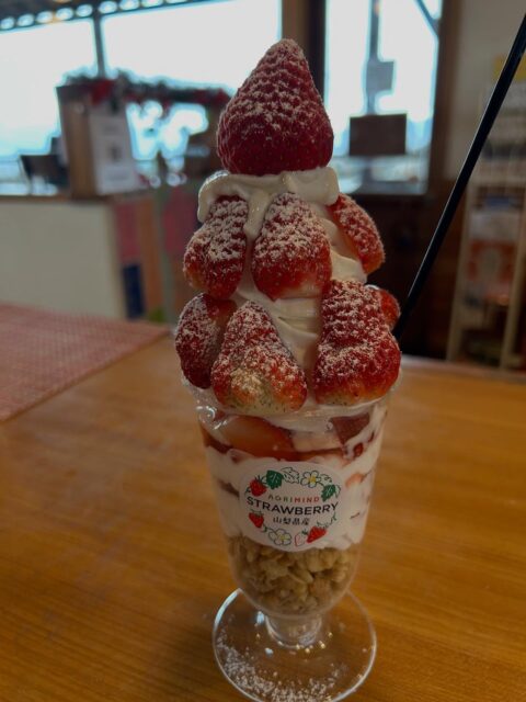 いちごパフェ🍓
このボリュームでこの価格(1000円)
絶対お得だと思う🤔

おはようございます☀
明日の天気予報、雪❄️
連日乾燥続きなので恵みの水になるでしょうか！？
積もると雪かき大変ですけどね、、💦

本日も地元の野菜、
ロピアの冷凍国産牛肉🥩
アグリマインドのトマトといちご🍅🍓
各種加工品色々あります！！
皆様のご来店お待ちしております😊

2階レストランhidama*riでは
八ヶ岳寒いほどお得フェア期間中以下のメニューをご用意しております
⭐︎ビーフシチューセット(ライスorパン+サラダ付き)2500円　1日20食

⭐︎Tボーンステーキランチ(ライスorパン+トマト食べ放題付き)10000円　
4名様で1セットご注文できます。追加人数に関しましては5人目からパンorライス+トマト食べ放題料金500円になります
こちらは3日前予約になりますのでご注意下さい

その他日によってトマトカレーか日替わりパスタ　お食事された方限定+300円でトマト食べ放題(味変で各種手作りドレッシングなどご用意してます)🍅
大人気のいちごパフェも如何ですか？
コーヒーだけでも気軽に立ち寄ってくださいね☕️

営業時間11:00-14:00(ラストオーダー13:40)

#八ヶ岳寒いほどお得フェア 
#あけの農さん物直売所 
#レストランhidama*ri