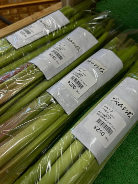 この時期人気のルバーブ僅かですが入荷しました！！

おはようございます☀
今日も暑くなりそうです💦

ドライブなどお出かけの行き帰りに
是非お立ち寄り下さい🙇

明野産葉物野菜充実してます🥬

2階レストランhidama*riでは
新メニューのハンバーグプレート初めてます！
食べに来て下さいね😋

本日もよろしくお願いします！！

#株式会社アグリマインド 
#あけの農さん物直売所 
#レストランhidamari